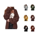thumbnail image 1 of Cardigan Sweaters for Women Fall Winter Long Sleeve Loose Casual Open Front Knit Cardigans Sweater Coat, 1 of 6