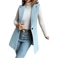 thumbnail image 1 of Cardigan Sweaters for Women Hemlock Casual Notched Lapel Cotton Blend Vest Western One Button Sleeveless Cotton Jacket Coat Sweater, 1 of 6