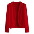 thumbnail image 1 of Cardigan Sweaters for Women Hemlock Long Sleeve Ice Silk Knit Skirt V Neck Cardigan Sweater, 1 of 4