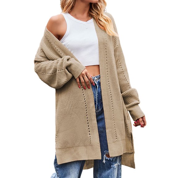 Cardigan Sweaters for Women Long Casual Solid Long Sleeve Cardigan Sweater Coat