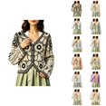 thumbnail image 1 of Cardigan Sweaters for Women Long Sleeve Lightweight Open Front Hollow out Floral Crochet Knit Cardigans Fall Clothes, 1 of 5