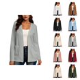 thumbnail image 1 of Cardigan Sweaters for Women Long Sleeve Open Front Button Up Cable Knit Cardigans with Pockets Fall Winter Coat, 1 of 7