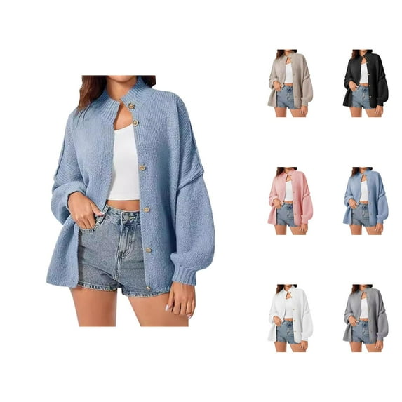 Cardigan Sweaters for Women Long Sleeve Turtleneck Fashion Sweater Jacket Coat Womens Cardigan Sweaters
