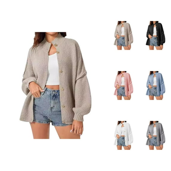 Cardigan Sweaters for Women Long Sleeve Turtleneck Fashion Sweater Jacket Coat Womens Cardigan Sweaters