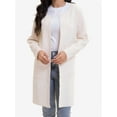 thumbnail image 1 of Cardigan Sweaters for Women Open Front Long Trench Coats Jacket Fall Winter Coatigan, 1 of 6