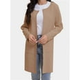 thumbnail image 1 of Cardigan Sweaters for Women Open Front Long Trench Coats Jacket Fall Winter Coatigan, 1 of 6