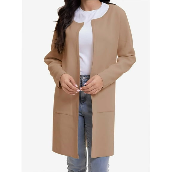 Cardigan Sweaters for Women Open Front Long Trench Coats Jacket Fall Winter Coatigan