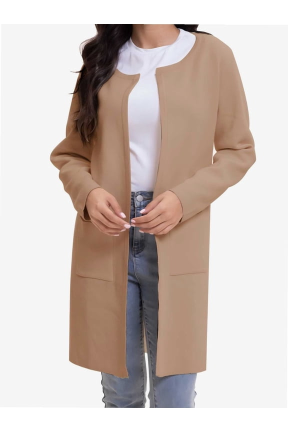 Cardigan Sweaters for Women Open Front Long Trench Coats Jacket Fall Winter Coatigan