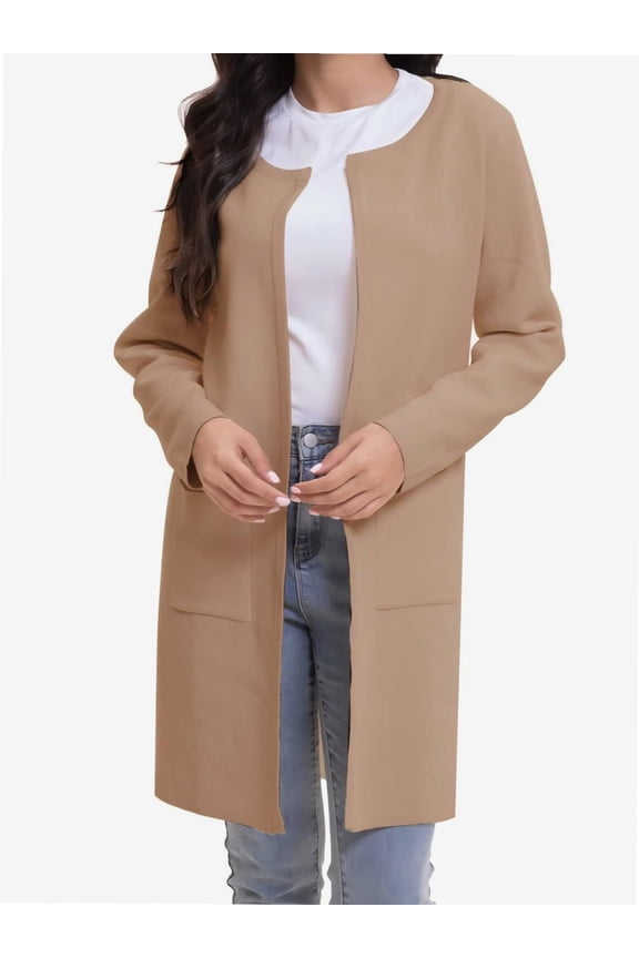 Cardigan Sweaters for Women Open Front Long Trench Coats Jacket Fall Winter Coatigan