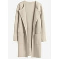 thumbnail image 1 of Cardigan Sweaters for Women Open Front Long Trench Coats Jacket Fall Winter Coatigan, 1 of 9