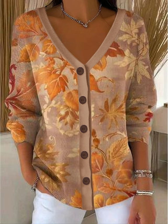 Cardigan Sweaters for Women Oversized Button Down V Neck Cardigan Open Front Knit Sweater Lightweight Jacket Casual Coats