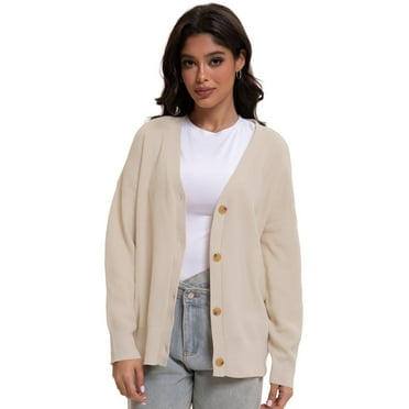 Cardigan Sweaters for Women Oversized Chunky Knit Long Cardigan Open Front Button Cardigans Trendy Fall