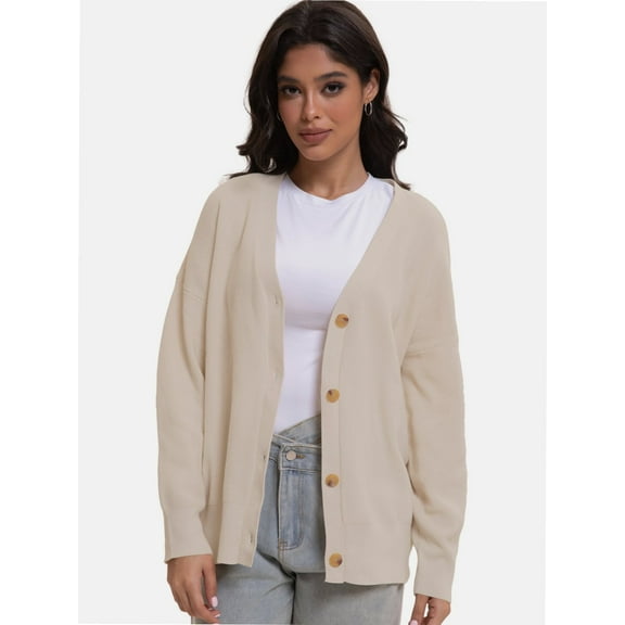 Cardigan Sweaters for Women Oversized Chunky Knit Long Cardigan Open Front Button Cardigans Trendy Fall