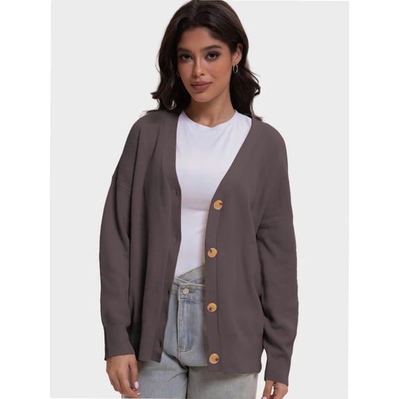 Cardigan Sweaters for Women Oversized Chunky Knit Long Cardigan Open Front Button Cardigans Trendy Fall