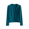 thumbnail image 1 of Cardigan Sweaters for Women Plus Size Casual Lightweight Long Sleeve Open Front Womens Cropped Cardigan Jackets, 1 of 3