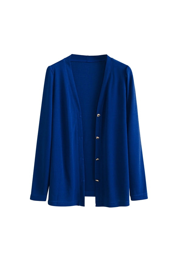 Cardigan Sweatshirts for Women Fall Lightweight Button Up Open Front Long Sleeve Sweaters Plus Size Knitted Fashion Solid Clothing