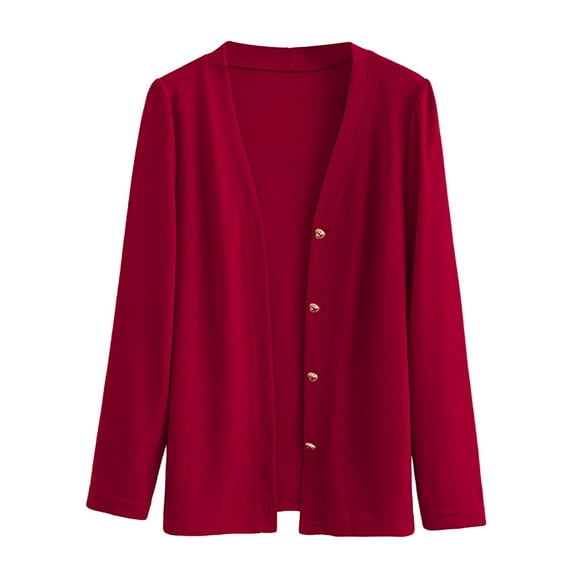 Cardigan Sweatshirts for Women Fall Lightweight Button Up Open Front Long Sleeve Sweaters Plus Size Knitted Fashion Solid Clothing