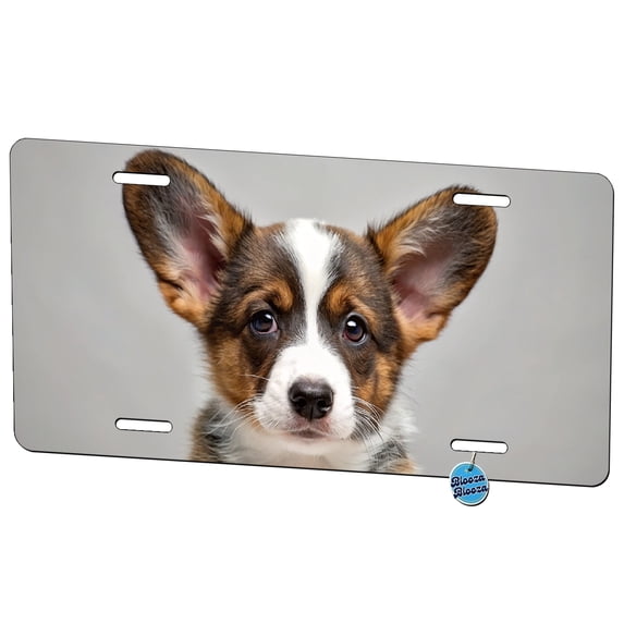 Cardigan Welsh Corgi Dog Puppy Photo Metal Novelty License Plate