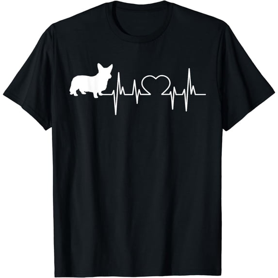 Cardigan Welsh Corgi Heartbeat T-Shirt