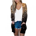 thumbnail image 1 of Cardigan for Women Floral Printed Lightweight Open Front Top Fall Casual Long Sleeve Coat with Pockets Multicolor V-Neck Winter Blouse (Multicolor XL), 1 of 4