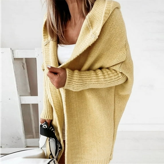 Cardigan Women Long Knitted Casual Vintage Loose Sweater Coat Solid Oversized Sweater Korean Fashion Female LOVE DOCK 2022