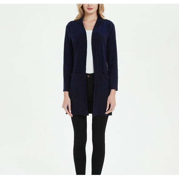 Cardigan Women Long Sleeve New Female Elegant Pocket Knitted Outerwear Sweater High Quality