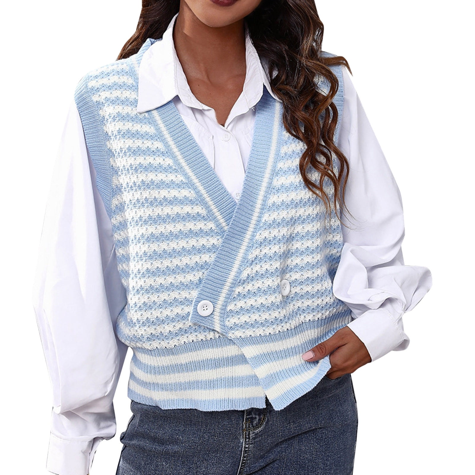 Cardigan for Men Vest Plaid Sweater Vests for Women Trendy plus Size