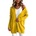 thumbnail image 1 of Cardigan for Women 2026 Plus Size Knit Sweater Casual Open Front Long Sleeve Cardigans Jacket Comfortable Everyday Outerwear with Pockets, 1 of 9
