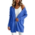 thumbnail image 1 of Cardigan for Women 2026 Plus Size Knit Sweater Casual Open Front Long Sleeve Cardigans Jacket Comfortable Everyday Outerwear with Pockets, 1 of 9
