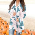 Cardigan for Women Casual Printed Lightweight Jacket Oversized Sweater