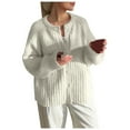 thumbnail image 1 of Cardigan for Women Cozy Oversized Solid Color Knit Cardigan Sweater for Women Long Sleeve Casual Knit Outerwear Women's Cardigans Beige XL, 1 of 6
