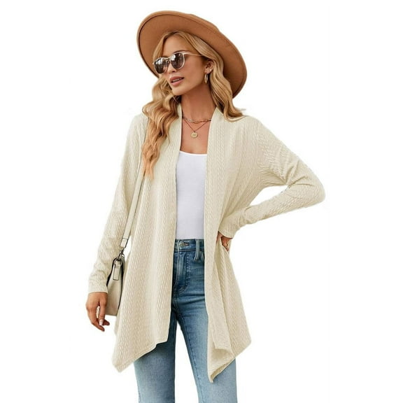 Cardigan for Women Dressy Casual Long Sleeve Open Front Cardigan Sweaters S