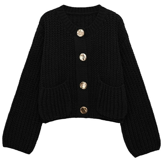 Cardigan for Women Knit Button Down Lightweight Black Cardigan Comfort Colors Fall Outfits Going Out Tops for Women