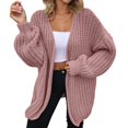thumbnail image 1 of Cardigan for Women Knit Lightweight Pink Cardigan Warm Sweaters Winter Outfits Womens Work Clothes, 1 of 5