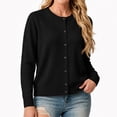 thumbnail image 1 of Cardigan for Women Lightweight Long Sleeve Button Up Soft Ribbed Knit Cardigans Fall Outfits, 1 of 4