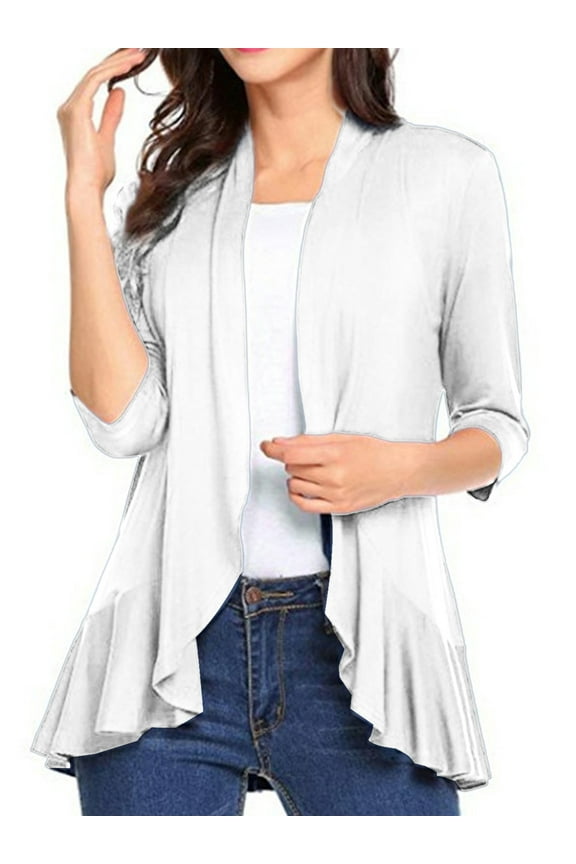 Cardigan for Women Summer Beach Kimono Cover Up Sheer Chiffon Cover Ups Casual Loose Open Front Sweaters Tops