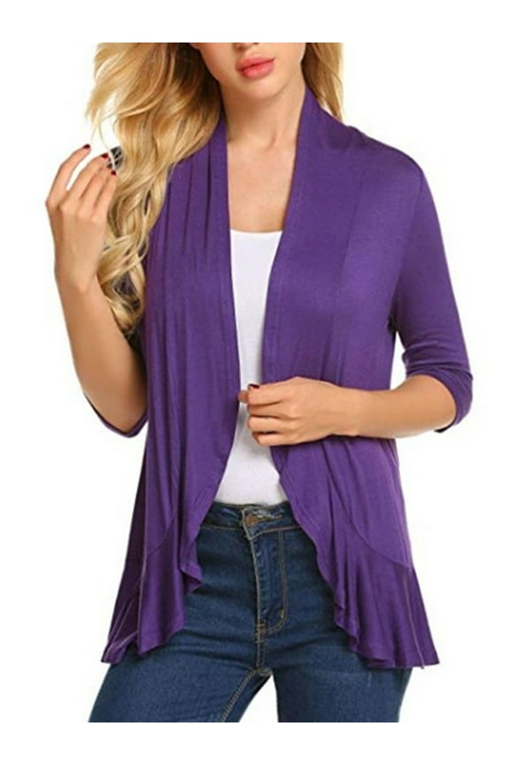 Cardigan for Women Summer Beach Kimono Cover Up Sheer Chiffon Cover Ups Casual Loose Open Front Sweaters Tops