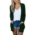 thumbnail image 1 of Cardigan for Women Winter Fall Long Sleeve Cardigan Open Front Cardigan With Pockets Casual Duster Lightweight Cardigan Sweaters Tops, 1 of 8