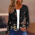 thumbnail image 1 of Cardigan for Women's Plus Size Casual Fashion Long Sleeved Cardigan Print Designs Relaxed Loose Fitting Long Sleeved Top Party Up to 65% off, 1 of 5
