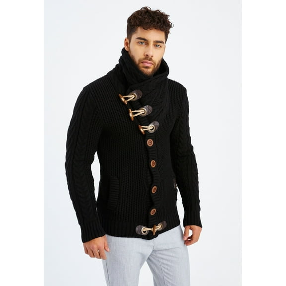 Cardigan with Stand-Up Collar – Stylish Design in Anthracite