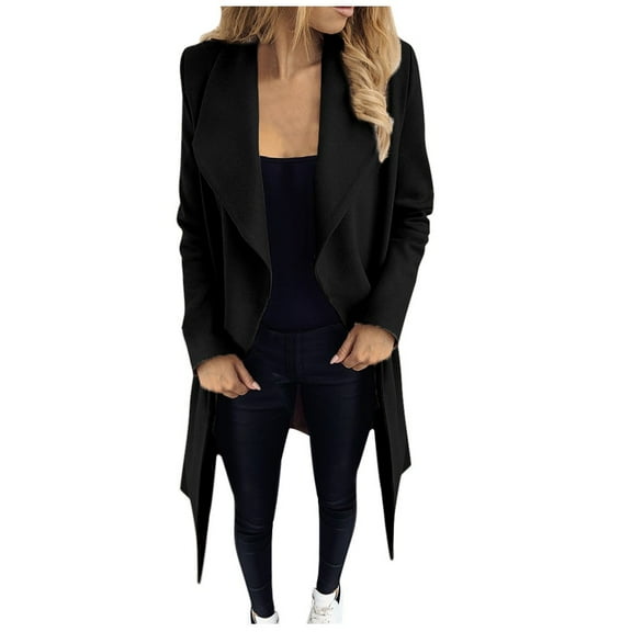 Cardigans Women Trendy Long Sleeve Hairy Open Front Short Suit Jacket Solid Long Lightweight Outwear Coats