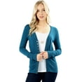 thumbnail image 1 of Cardigans for Women Long Sleeve Cardigan Knit Snap Button Sweater Regular & Plus, 1 of 1