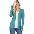 thumbnail image 1 of Cardigans for Women Long Sleeve Cardigan Knit Snap Button Sweater Regular & Plus, 1 of 2