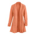 thumbnail image 1 of Cardigans for Women Long Sleeve Swingy Sequin Knit Cardigan Sweater W/Pocket-Coral (Large), 1 of 5
