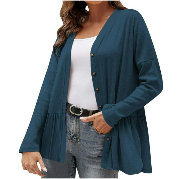 Cardigans for Women Plus Sizes Women's Cardigan Jacket Long Sleeved Top