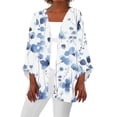 thumbnail image 1 of Cardigans for Women Plus Sizes Womens Summer Fall Printed Cardigan Long Sleeve Loose Cover Up Casual Blouse Tops, 1 of 5