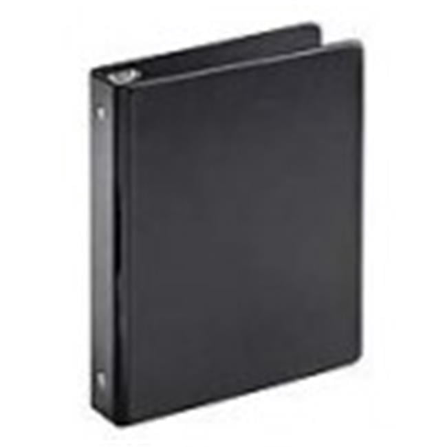 Cardinal 07201 Mini Round Ring Binder, 1 in., 8.5 x 5.5 in., Black, Pack Of 12