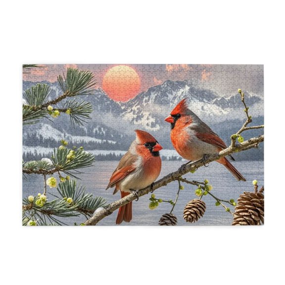 Cardinal 1000-Piece Adult Puzzle,Pine Cones Adult High-Difficulty Challenge Puzzle Puzzles For Adults