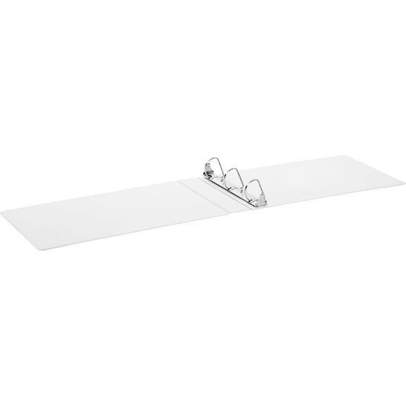 Cardinal 11 x 17 ClearVue Slant-D Ring Binder, 2" Cap, White