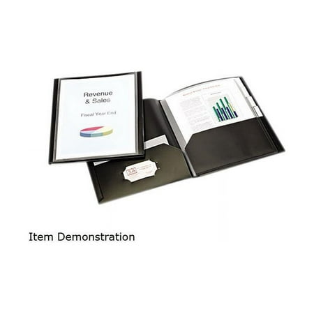 Cardinal 13601 ReportPro 10-Pocket Project Organizer, Letter, Black